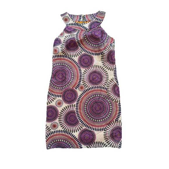 Muse Women’s Shift Dress Multicolor Embroidered Boho Cocktail Party Size 8 - Picture 3 of 8